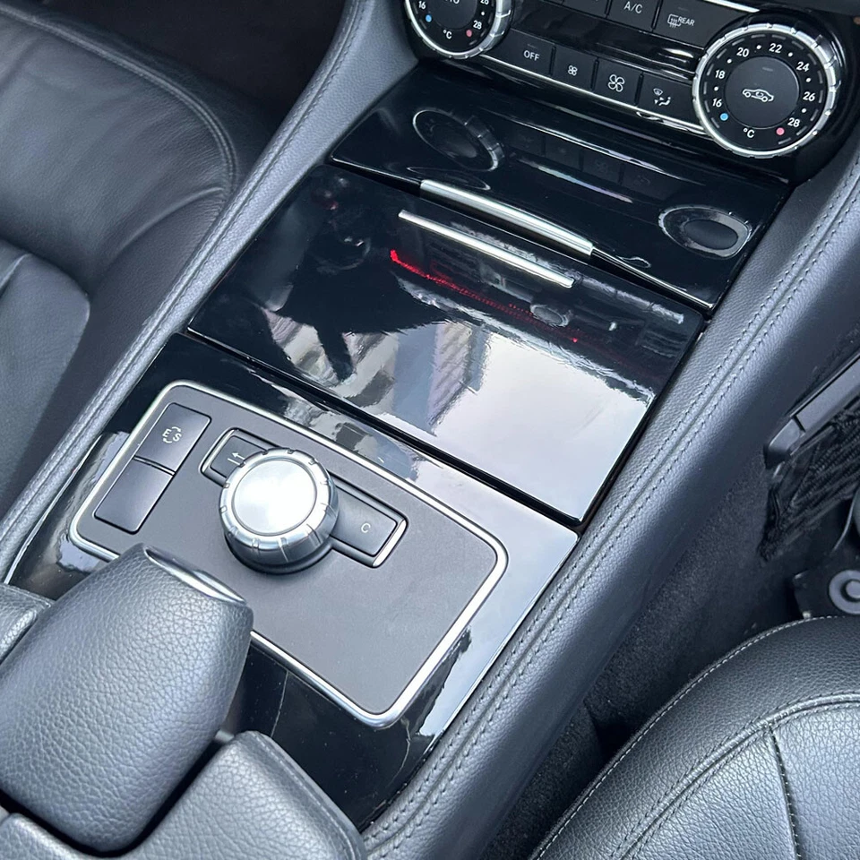 For Mercedes Benz CLS W218 2012-17 glossy black Pattern Interior DIY Trim Decals - Imagem 3 de 4