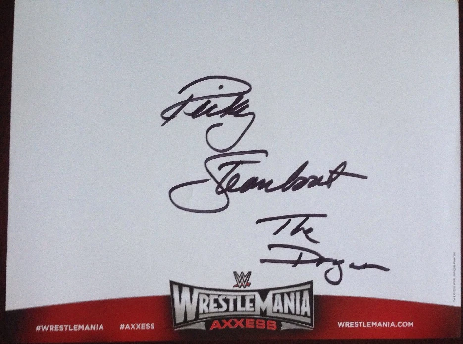 Ricky Steamboat WWE Wrestling Original Autographed Items for sale