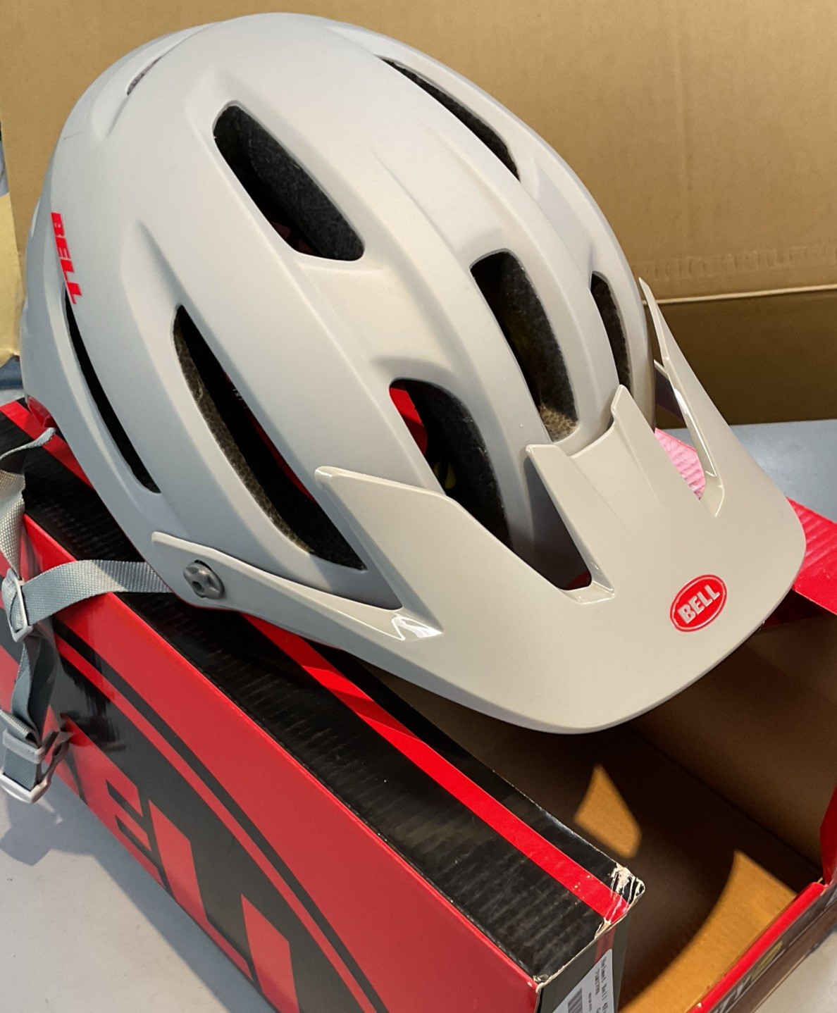 Bell 4Forty Mips Mountain Bike Helmet Matte Gloss Gray Red M