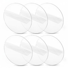 Round Clear Acrylic Sheet Transparent Cake Discs 12x1/16 Inch 6 PCS