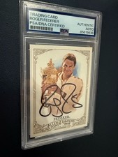 2013 Topps Allen Ginter Roger Federer Tennis GOAT Autographed Signed #157