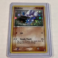 Meditite 66/101 Common Hidden Legends Pokemon Reverse Holo Lightly Played