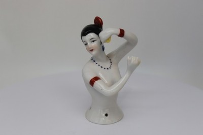 Teepuppen Flamenco Sexy Half Doll Pincushion Arms Away Spanish Style Art Deco St
