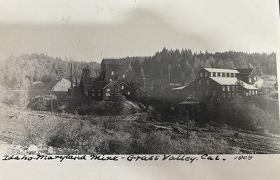 VINTAGE GOLD COUNTRY- IDAHO-MARYLAND MINE - GRASS VALLEY - CA - 10'' X 8'' - B/W
