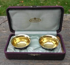 Vintage Mitsukoshi Sterling Silver Pure Silver Sake Choko Cups