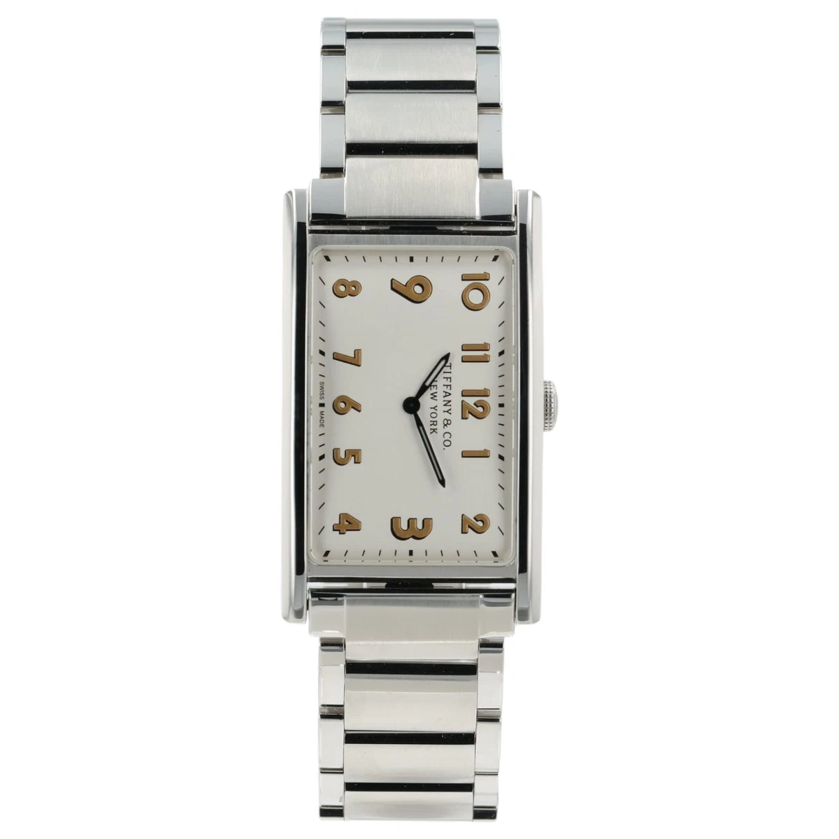 RARE Tiffany & Co. Gallery Diamond Dial Rectangle Tank Wrist Watch T3986 Tiffany & Co. Gallery Diamond Dial Rectangle Tank Watch  main image 2