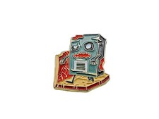 LOOT CRATE PIN METAL ENAMEL COLLECTIBLE PINBACK WALKING DEAD ZOMBIE ROBOT