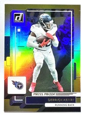 DERRICK HENRY Titans 2022 Donruss GOLD HOLO PRESS PROOF PREMIUM STOCK Card #71