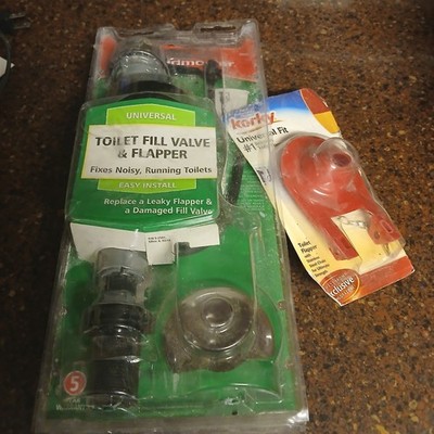 toilet fill valve kit took flapper out and new one seen comes with