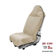 Waterproof Car Towel Seat Cover - Sweating Non-Slip Premium Beige - 1pc - Front