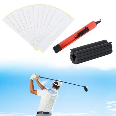 Kit réparation grip golf caoutchouc avec outil cutter, pince et ruban adhésif - Photo 1/4