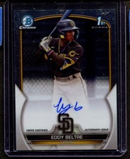 2023 Bowman Chrome - Prospect Autographs Eddy Beltre #CPA-EB (AU, RC)