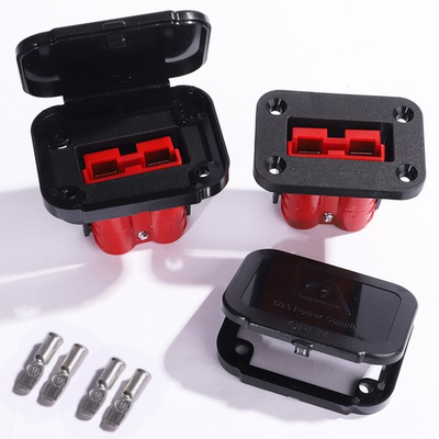 #ad 50A 600V Car Battery Quick Connect Disconnect Winch Connector 6 Gauge Cable Set $10.81