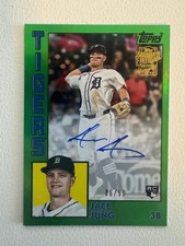 2025 Topps Archives Jace Jung RC 1984 Green Foil Auto /99 #84FFA-JJ