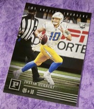 2020 Panini Chronicles - Panini Justin Herbert #PA-3 (RC) Rookie Card Chargers. rookie card picture