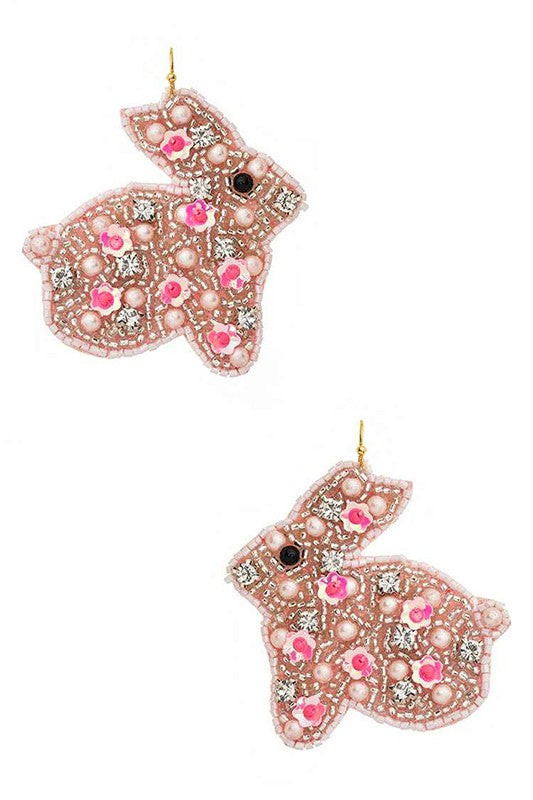 Bunny Beaded Iconic Earrings