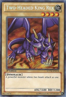 Near Mint Two-Headed King Rex - LCYW-EN158 - Secret Rare - Unlimited Edition - Y