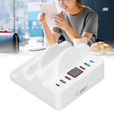 USB-Ladegerät Integriertes Schutzsystem Feuerhemmende Ladestation AC 100–240 V