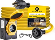 30 Amp Generator Power Cord and Power Inlet B...