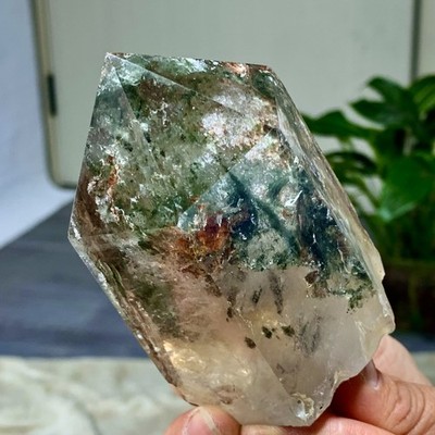 1.16LB Natural high-quality Himalayan green ghost water crystal cluster healing