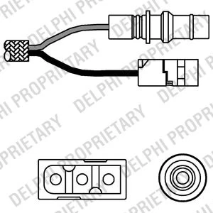 ES10276-12B1 LAMBDA OXYGEN O2 SENSOR LEFT DELPHI FOR DAEWOO MUSSO 3.2 4X4 3.2L - Image 2 of 4
