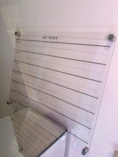 Acrylic Weekly Calendars Erase Board