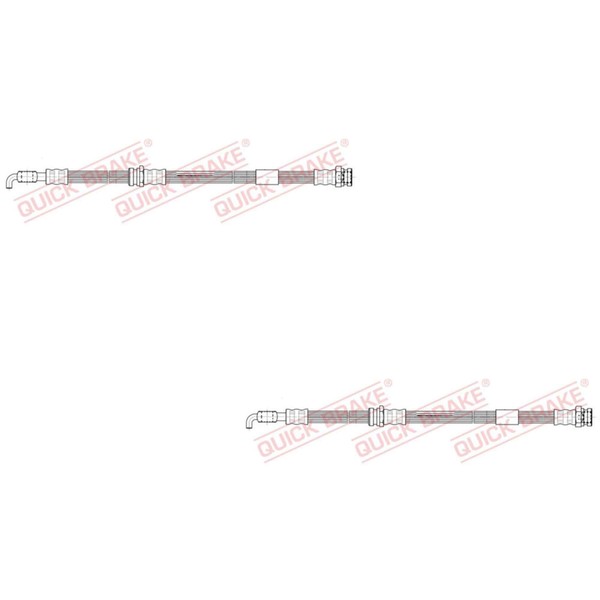 2X Quick Brake Bremsschlauch Links Rechts FüR Mazda Premacy CP 323 F VI BJ-image