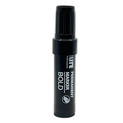 Elite Series  Jumbo Black Permanent Markers   Long-Lasting: 1 Pack