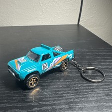 1987 Dodge D100 Green Keychain 1:64 Diecast Hot Wheels Matchbox Gift