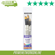 Image of Daler-Rowney Graduate Brush Set of 4 - 100% GENUINE NEW ⭐⭐⭐⭐⭐