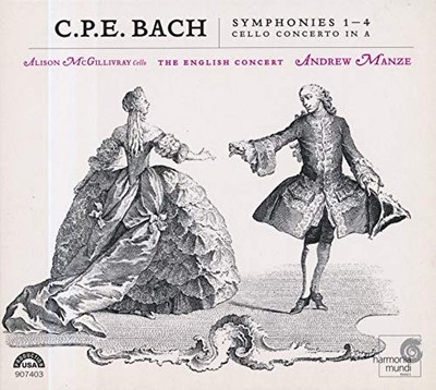 Bach, C.P.E. - Symphonies 1 - 4, Cello Concerto In A (... - Bach, C.P.E. CD HUVG