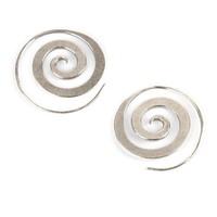 81Stgeneration Karen Hill Sterling Silber Spirale Stammes Eingestellt Ohrringe