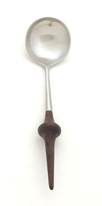 VTG Dansk VARIATION V Ladle W/ Wood Handle 8.75" Jens Quistgaard NOR Stainless