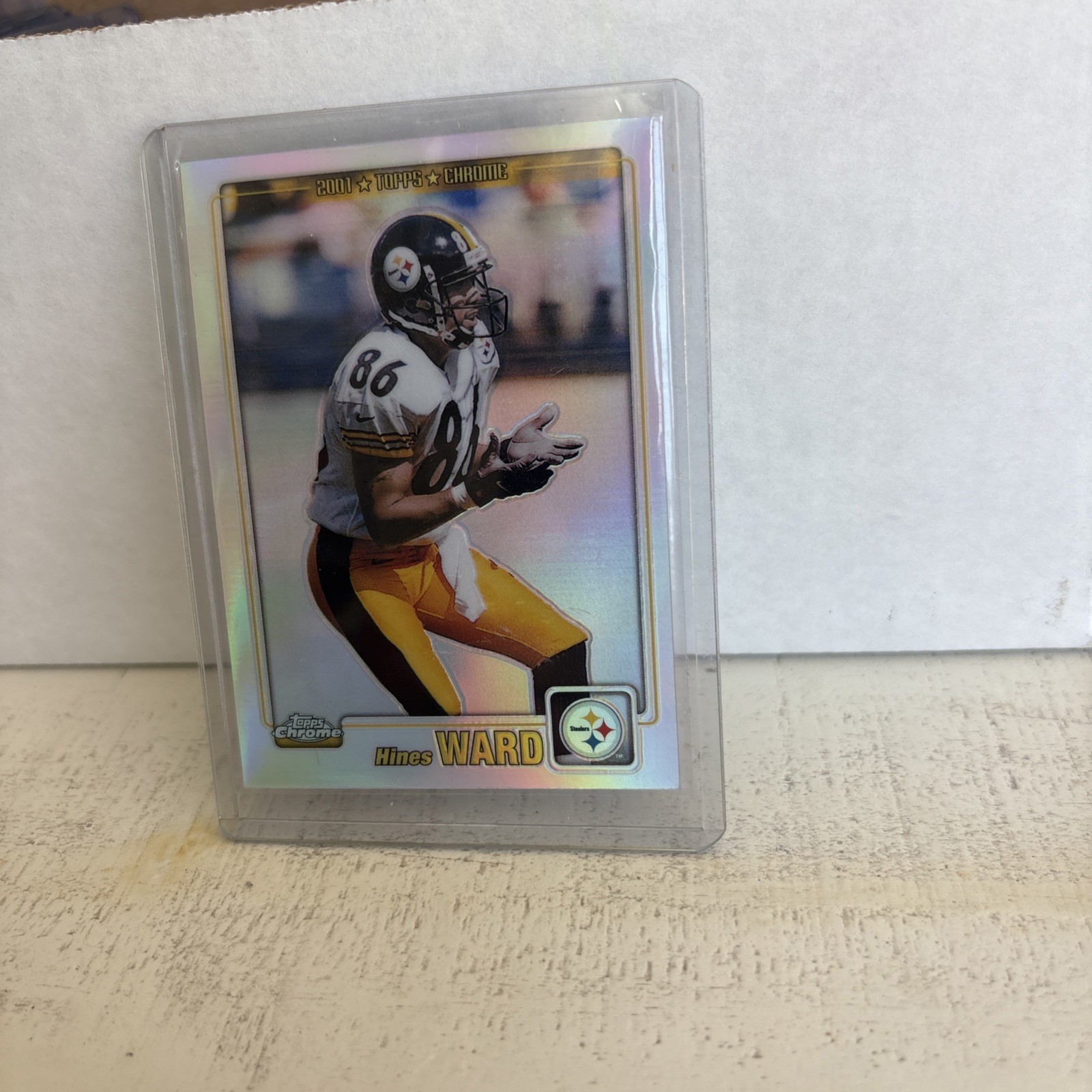 2001 TOPPS CHROME REFRACTOR #6 - HINES WARD #ED 469/999