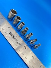 Snap-on Socket Set 1/4” Drive 1/8” to 3/8” 6 Point 7 Pieces TM Series S-9-15