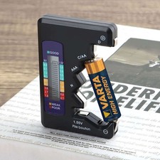 Battery Tester Checker Universal For D,C / AA, AAA, 1.55V Button Cell,9V US