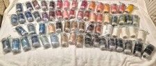 MACRAME WAXED CORD LOT OF 64 ROLLS VARIETY OF COLORS, THE RAINBOW GOLORE NEW
