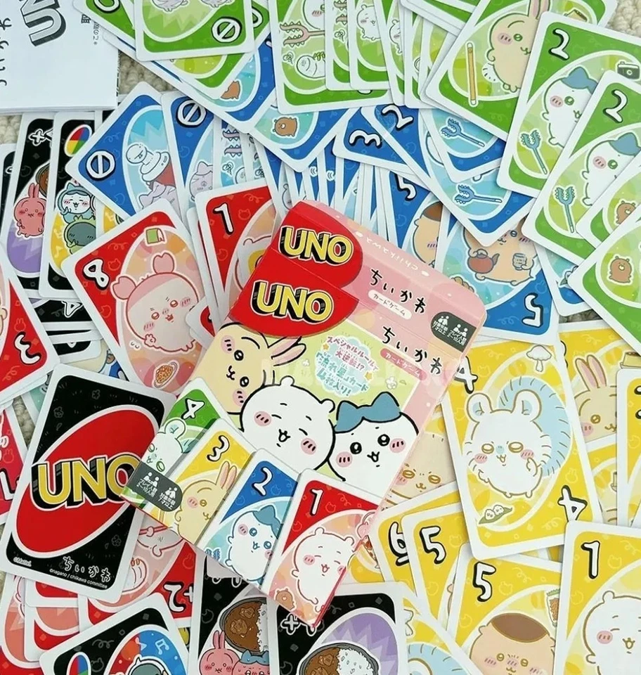 Chiikawa UNO 纸牌游戏 Ensky 日本 Freee Shipping Usagi Hachiware — 第 2/4 张图片