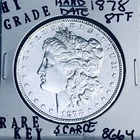 1878 8TF MORGAN SILVER DOLLAR HI GRADE GENUINE U.S. MINT RARE KEY COIN 8664