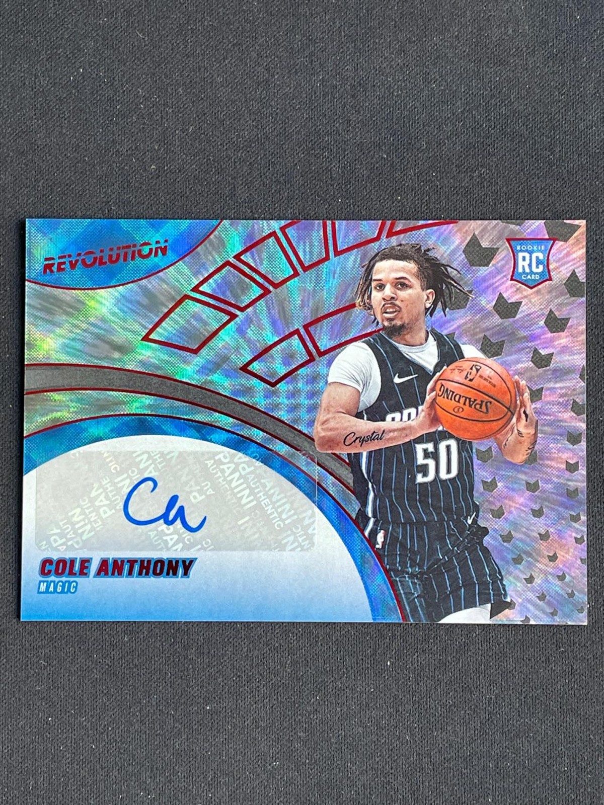 Cole Anthony 2020-21 Panini Revolution Rookie Auto Asia Red RC #RA-CA