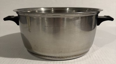 Vintage Rena-Ware USA 3 Ply 18/8 Stainless Steel 6 Quart Stock Pot NO Lid READ