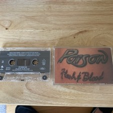 POISON Flesh  Blood Cassette Tape VG