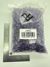 1.08 Pounds 1620 Pcs Acrylic Frosted, Flowers, Beads, Caps, PURPLE TULIPS