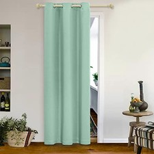 Closet Curtains for Doorway Blackout Door Curtain 42"W x 84"L Pack of 1 Aqua