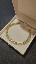9ct Yellow Gold Infinity Link Bracelet - 7.5 Inches - 7mm - 4.42 Grams
