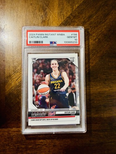 2024 Caitlin Clark RC PSA 10 Instant WNBA Numbered # Rookie 198