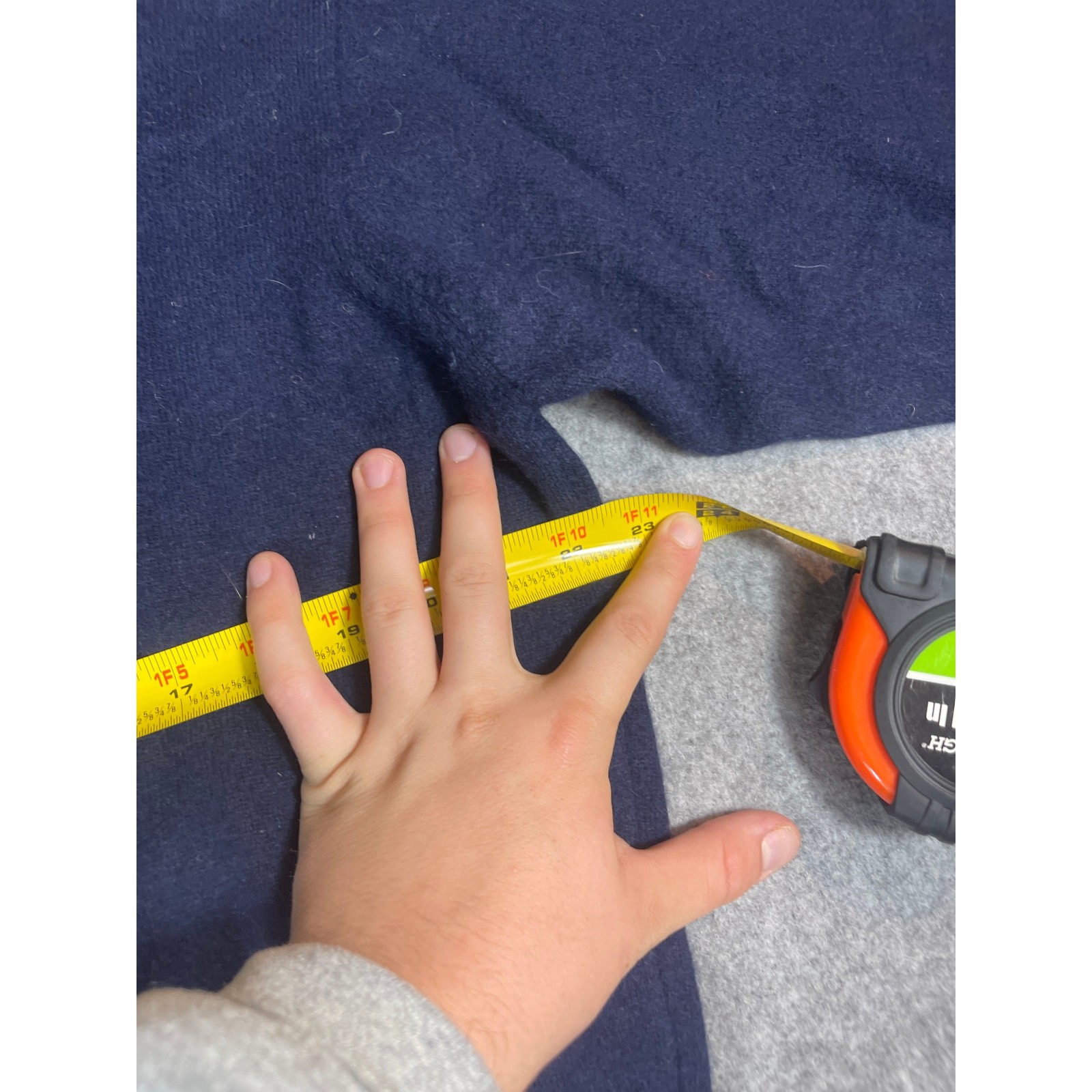 Maglione girocollo vintage anni 90 Yves Saint Laurent uomo L lana di agnello navy angora