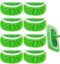 8 Pack Reusable Microfiber Mop Pads for Swiffer Sweeper - 8Pack Green, Green