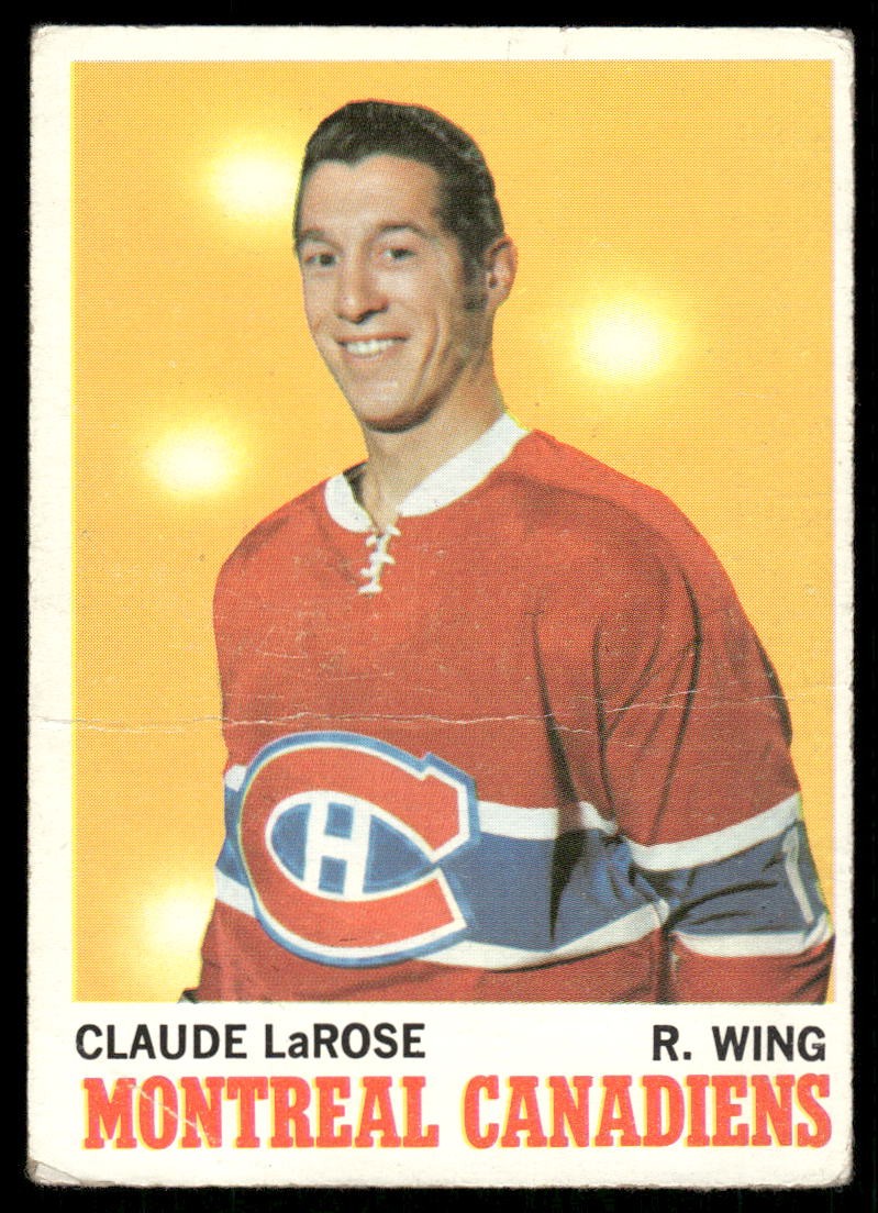 1970-71 Topps Claude Larose #56 Montreal Canadiens