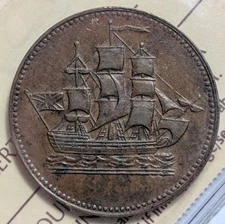 Canada PEI Token PE10-29 ICCS AU55 - Ships Colonies Commerce - BR 997